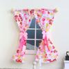 1/12 Dollhouse Sweet Floral Curtains Model Lace Mesh Dolls House Living Scene Decor