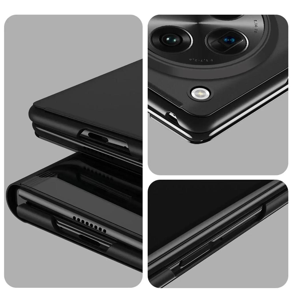 Smart View Spiegel Flip Case Für Samsung Galaxy A17 4G SM-A175F A 17 5G Buch Hülle Ständer Falten Stoßfest Capa Schale Coque Fundas