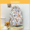 Capybara Theme School Backpack Nylon Waterproof Durable Breathable For Teen Students