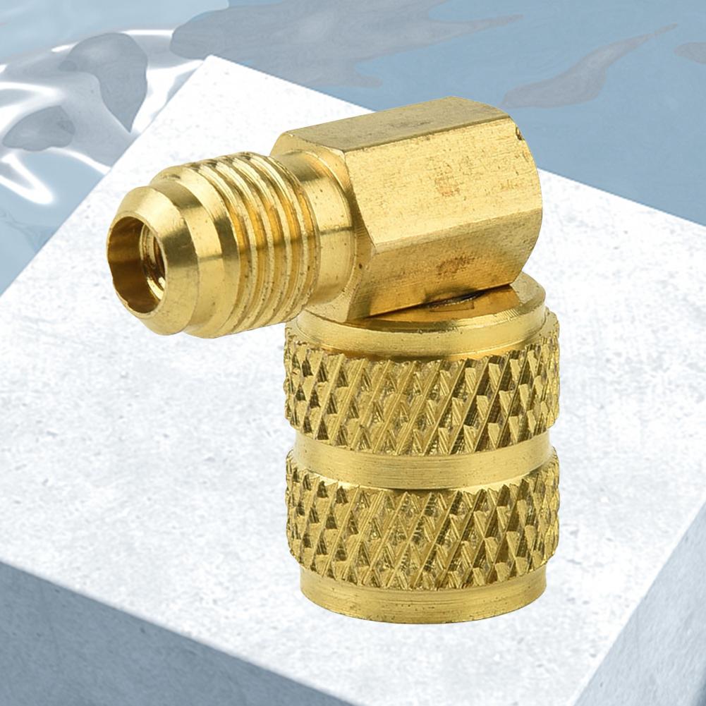 AC Refrigerant Adapter SAE External Thread 1/4 R410A Refrigeration Charging Adapter 5/16 SAE Quick Coupler for Valve System Tool