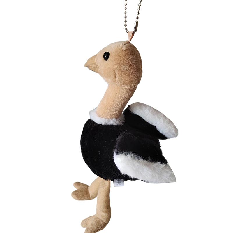 

13 см милая имитация страуса плюшевая игрушка мягкая реалистичная кукла животное мягкая подушка птица подарок для детей девочка страус брелок подвеска