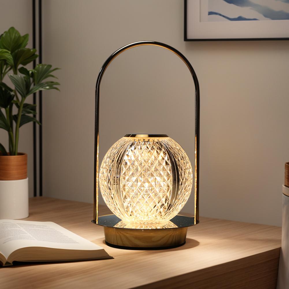 Cordless Table Lamp Portable Night Light Touch Control LED Sleeping Light 3 Light Colors Decorative Reading Light for Home Decor