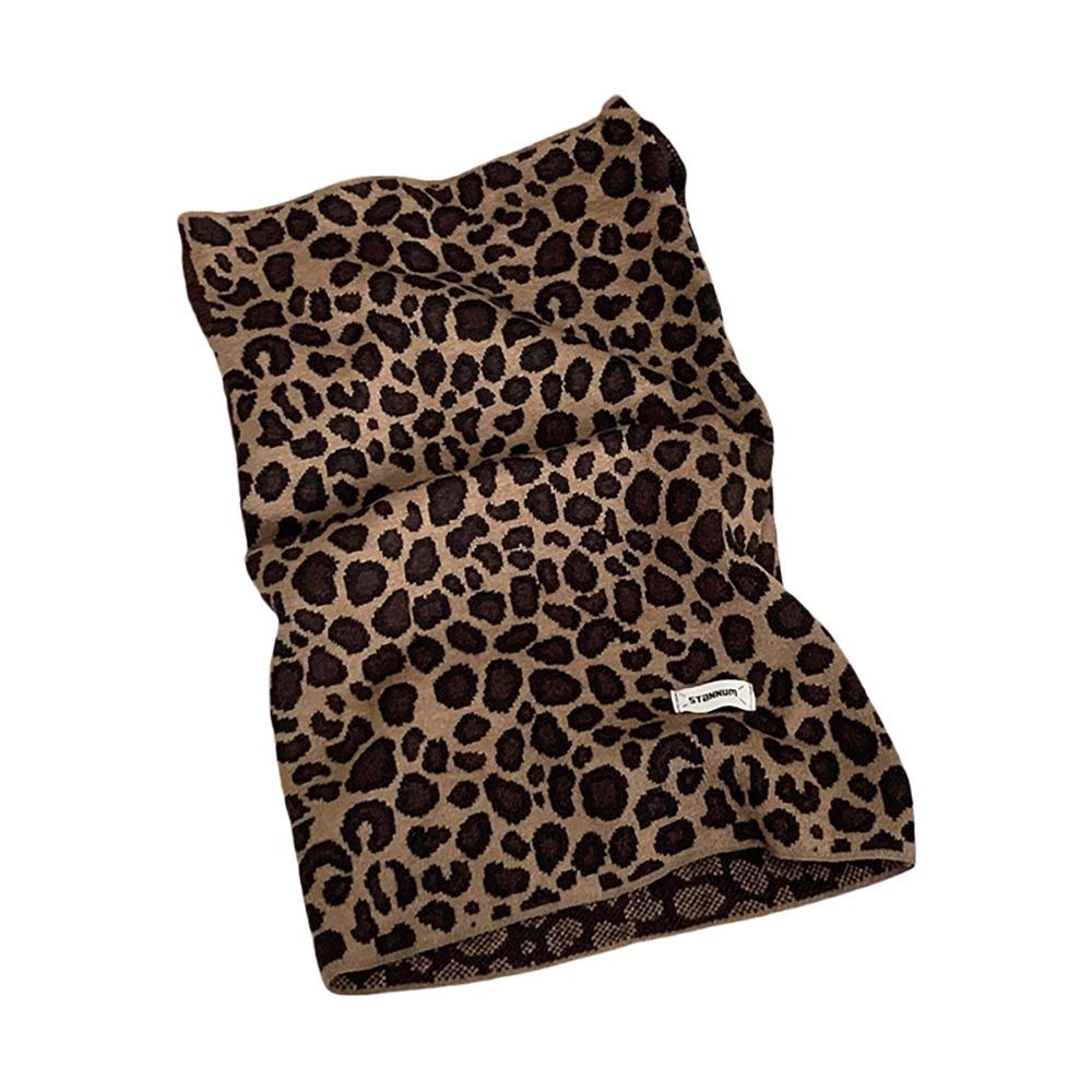Leopard Print Earhook Neck Warmer Polka Point Pullover Cap Winter Cycling Thermal Mask  Outdoor