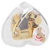 Acrylic Music Box Cute Heart Shaped Handy Crank Musical Box Innovative Birthday GiftType 1