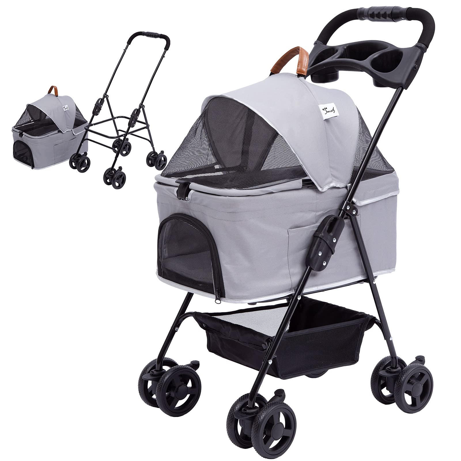 

PETTOM Pet Pet Small Medium Несколько отдельных Pet Включает Пластиковую Бутылку Pet Плавный Ход Легко Полностью Загружать Емкость Легко Собрать Тележку,