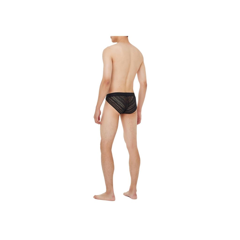 Calvin Klein Pohodlné krajkové trojúhelníkové spodní prádlo Pánské spodní prádlo Černé NB3857-UB1