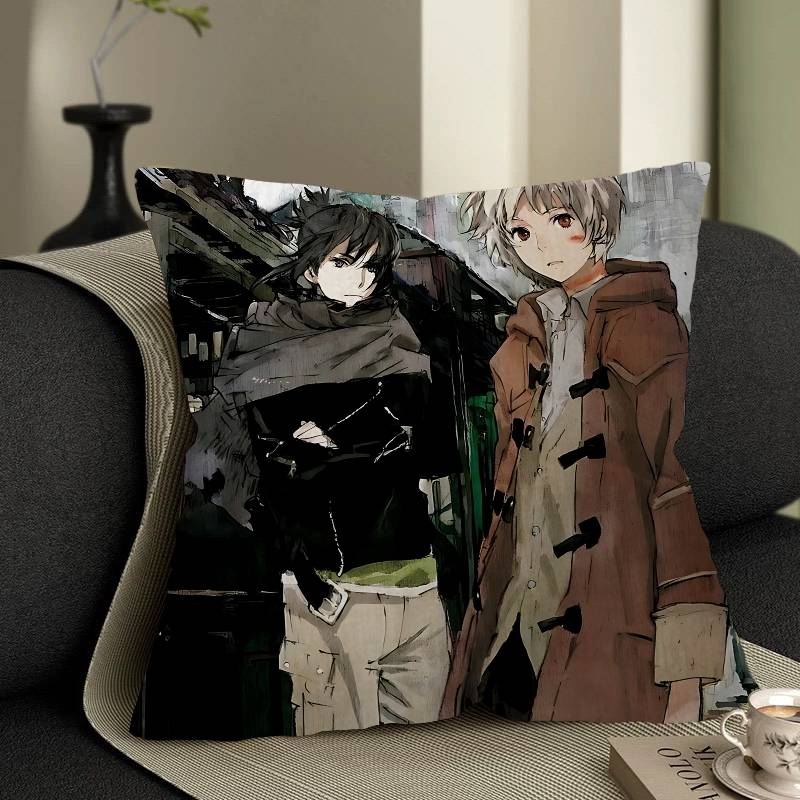 

Anime NO 6 Cushion Cover Inches Farmhouse Decor Home Throw Pillow Covers For Couch Decorations 12x12Inch