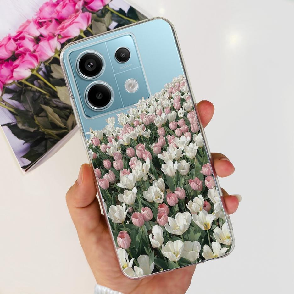 For Xiaomi Poco X6 5G Case PocoX6 Pro New Fashion Painted Cover Clear Silicone Phone Case For Xiaomi Poco X6 Pro X6Pro 5G Bumper