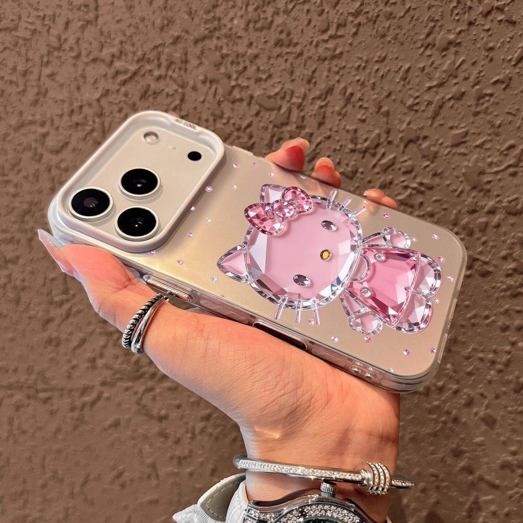Kiki Crystal Cat iPhone Case: High Value Face Control, Drop-proof, for iPhone 14, 15, 16 Pro Max, Apple 17.