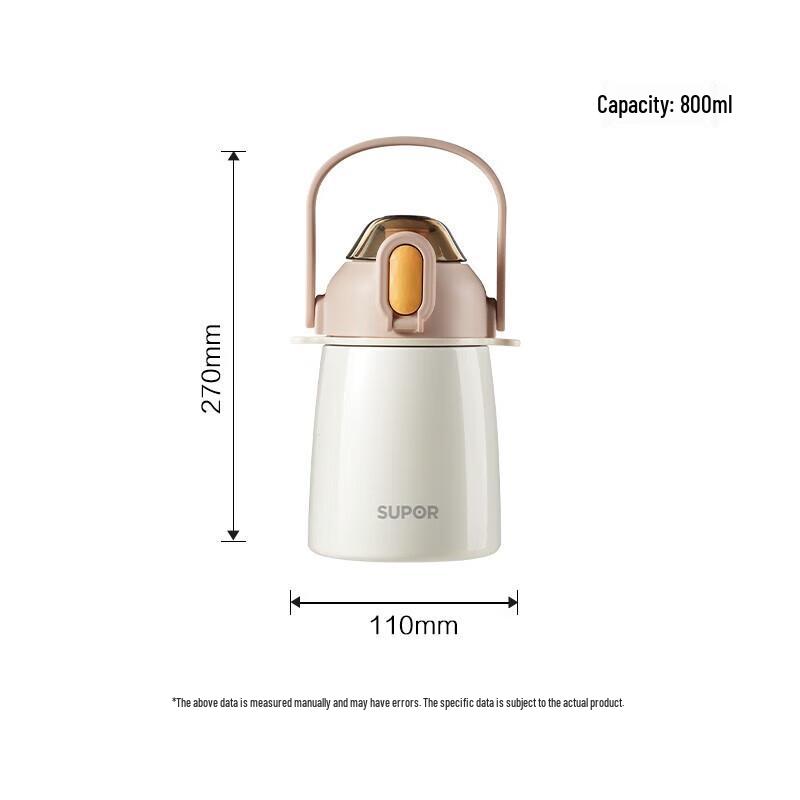 SUPOR 316 Stainless Steel Dual-Drink Insulated Bottle