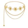 Fashion Golden Tassel Waist Chain Belt Female Bohemian Metal Punk Goth Moon Designer Belts for Women High Quality Dress Chains