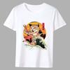 Men's T-shirt Japanese Characteristic Cartoon Cat Series Direct Sales Summer Daily Commuter Casual Slim Round Neck Men's Top