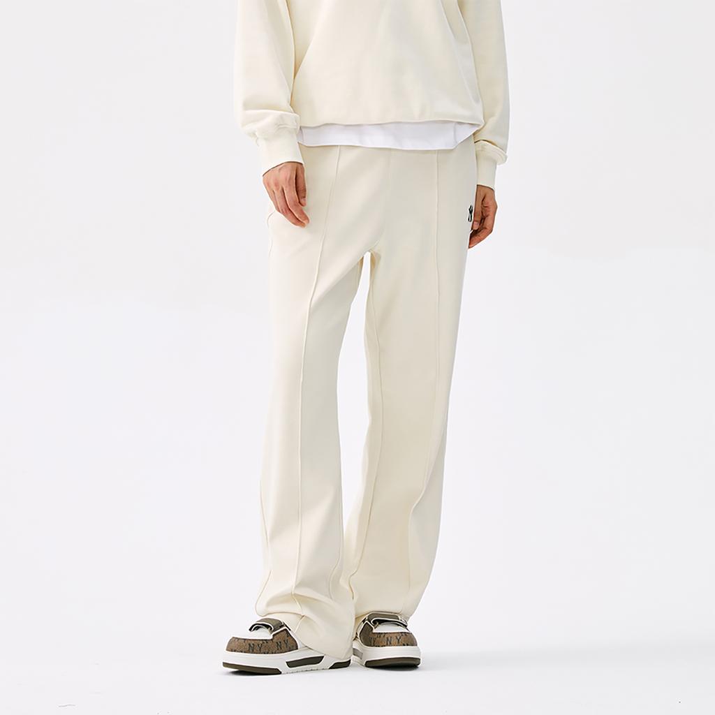 New MLB New York Yankees Basic Collection 25FW Casual Pants Women's Standard Ivory 3FPTB0454-50CRS