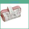 Cat Cartoon Canvas Pen Bag With Large Capacity And Portable Design For Students And Girls