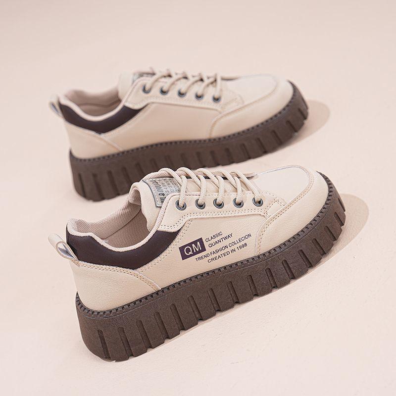 Spring 2025 Women's Trendy Dad Shoes: Versatile, Thick-Soled, Height-Increasing Casual Sneakers