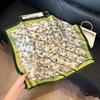 European and American style scarf square scarf imitation silk 71cm retro cashew print literary headband suit with decorative scarf