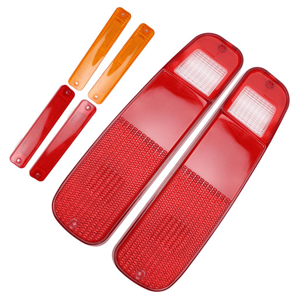 6-teiliges Rücklicht- und Seitenkotflügel-Kit 2-74f Ersatz für Ford Econoline Van 1975-1991