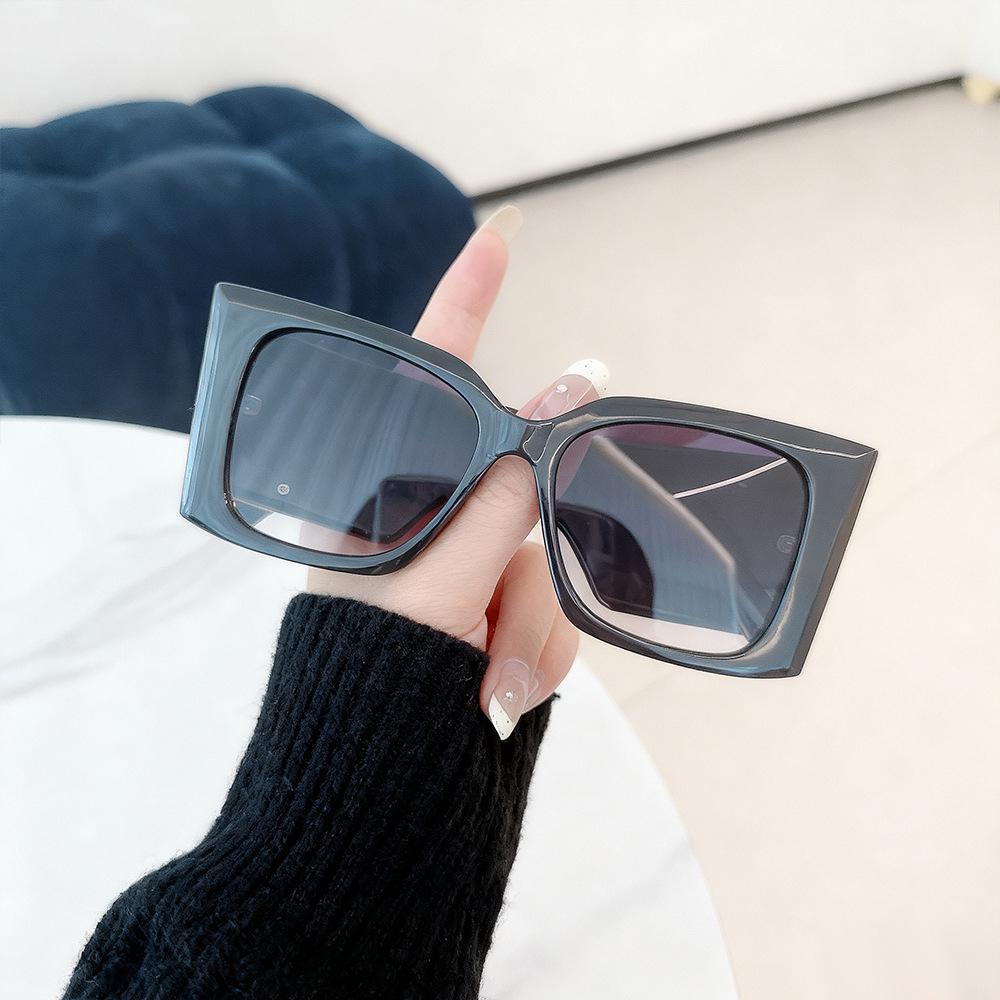 Women's Retro Large Frame Sunglasses - European & American Fashion Trend, High-End Style