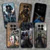 Crusades Knights Templar Soft Phone Case for Xiaomi Redmi Note 12 13 14 15 Pro Plus 11 12S 11S 11T 10 4G Black Cover Back Shell