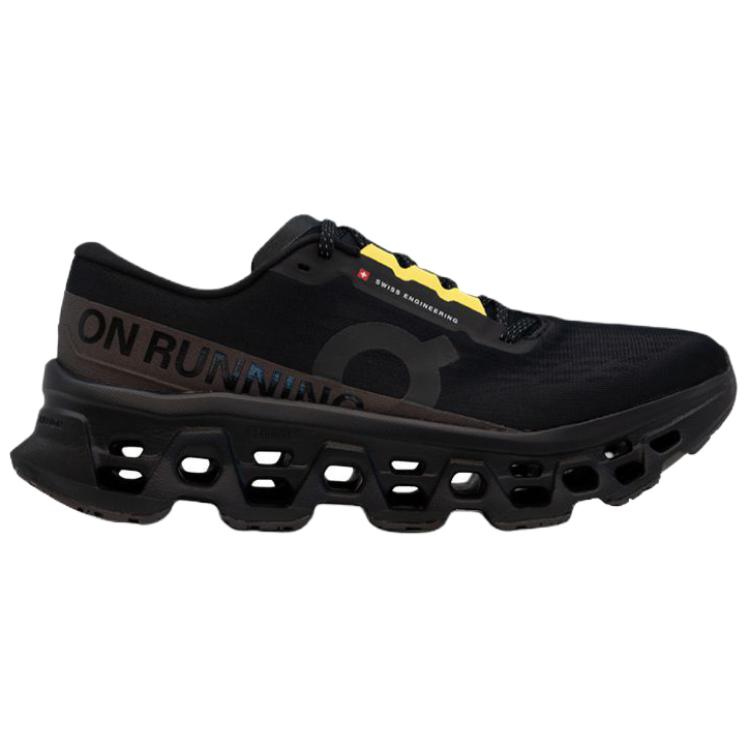 Men's Sneakers On Running On Cloudmonster 3 Breathable Rebound Running Shoes Men's Black