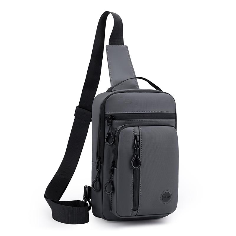 Large Capacity Waterproof Waist Bag for Men – Wear-Resistant Oxford Crossbody Chest Pack with Anti-Theft Design