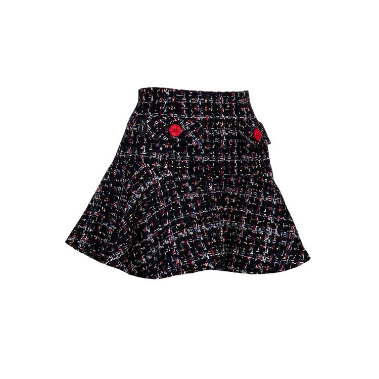 J.JANE Tweed Flower Skirt (Black)
