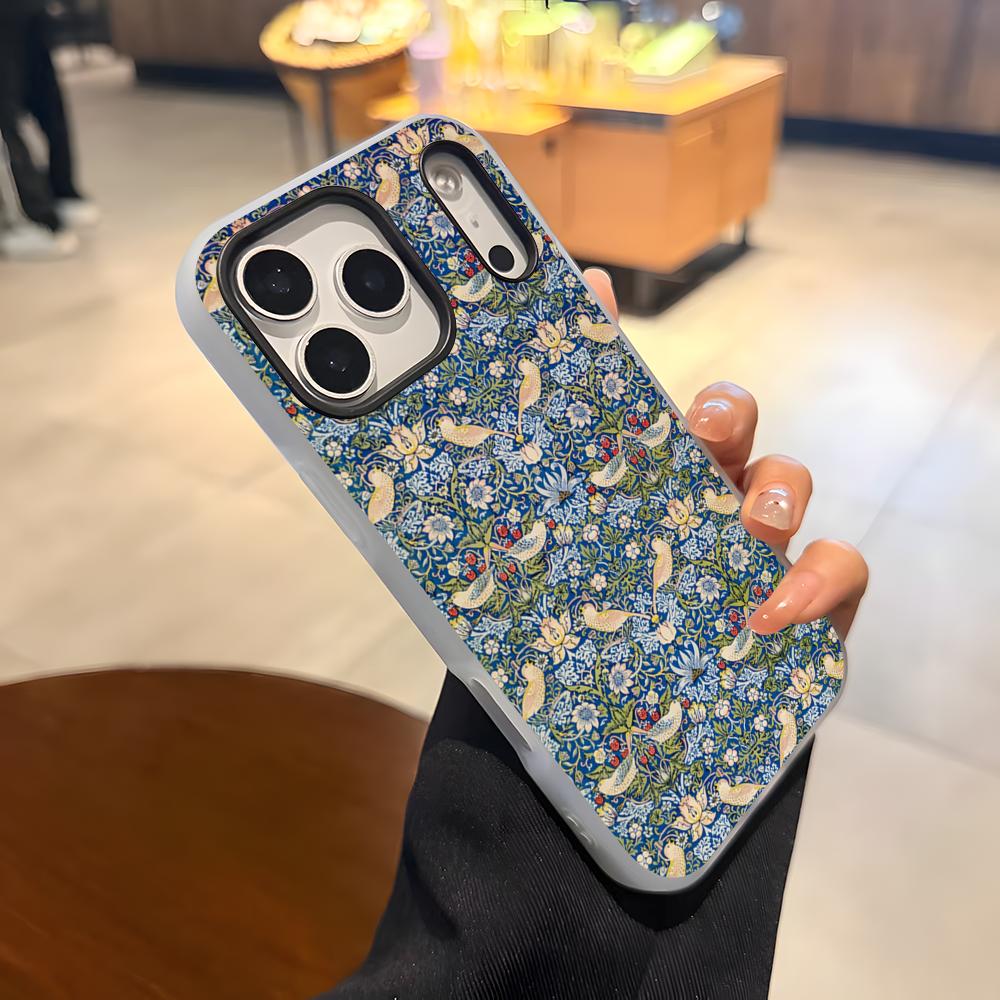 Чехол для телефона William Morris Thief Design для iPhone 17 Air 16 E 15 14 Plus 13 12 11 Pro Max Желейный 2-в-1 Защитный чехол