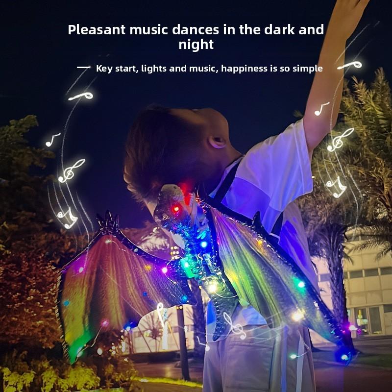 LED-Licht Musik Dinosaurierflügel Mit Interaktiven Funktionen Für Kinderspiel Und Entwicklung