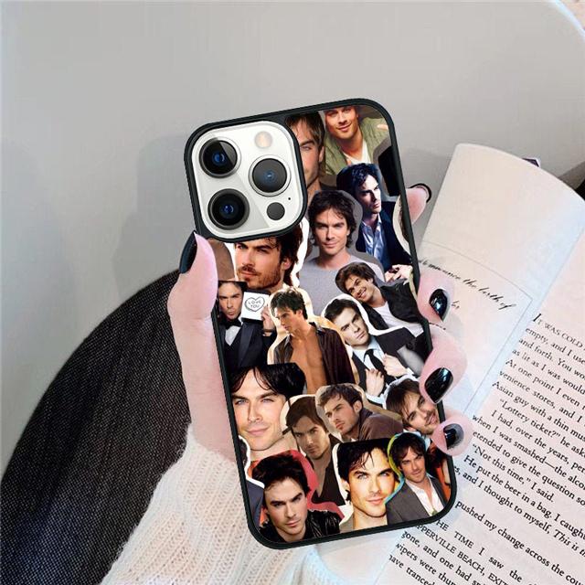 The Vampire Diaries Ian Somerhalder Collage Phone Case Cover For iPhone 17 Air 15 16 14 13 12 Pro Max 11 Pro Max Plus SE