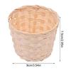Woven Baskets Fruit Arrangement Baskets Portable Storage Baskets Bamboo Mini Desktop Storage Basket Woven Basket Waste Bins