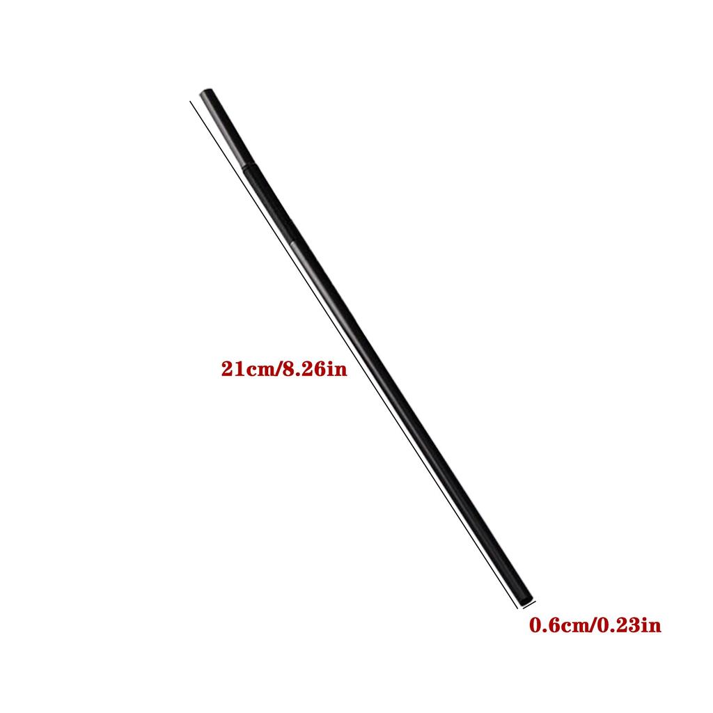 Disposable Black Elbow Material Straws Juice Drink Milk Tea Straws