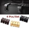4 Pcs Universal Car Headrest Hook Seat Back Hanger Holder Vehicle Organizer for Handbags Purses Coat