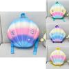 Colorful Shell Shaped Star Decoration Children Hard Shell Backpack For School Travel
