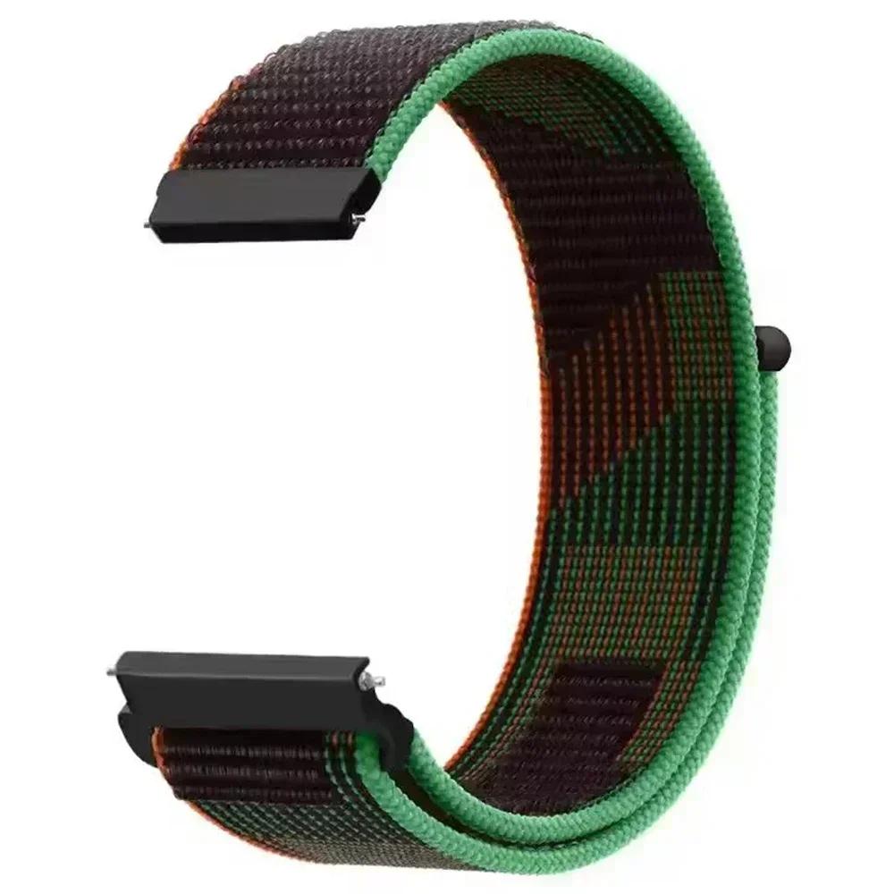 20mm/22mm Nylon Loop Strap For Garmin Forerunner 255 Music 570 265 55/Venu Sq 2 3/Vivoactive 6 5 4 Move Sport Bracelet Watchband