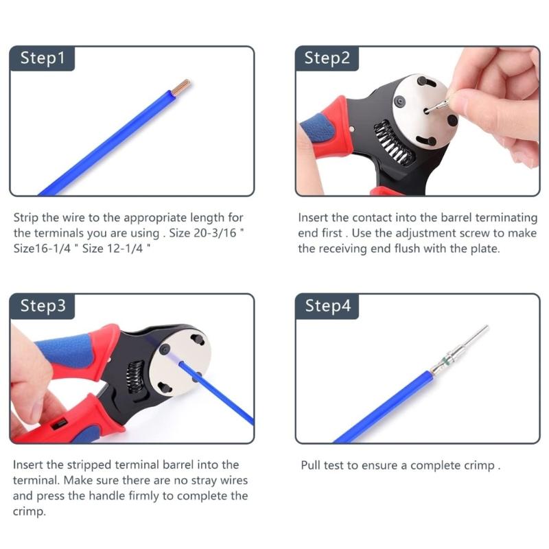 Deutsch Connector Kit DTP 2P 3P 4P 6P 8P 12P and Crimper Automobile Electrical Connectors(14-20AWG)