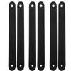 6PCS Leather Material Guitar Strap Holder Black Guitar Strap Lock Headstock Strap Tie  For Guitars