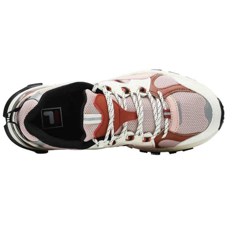 FILA Trek 1S Fabric Synthetic Leather Fashion Retro Sports Low-Top Lifestyle Casual Shoes Women sneaker White Pink F12W242119FRW