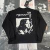 Unisex Vintage American Style Graphic Long Sleeve T-Shirt Loose Fit Streetwear Print Tee Fall