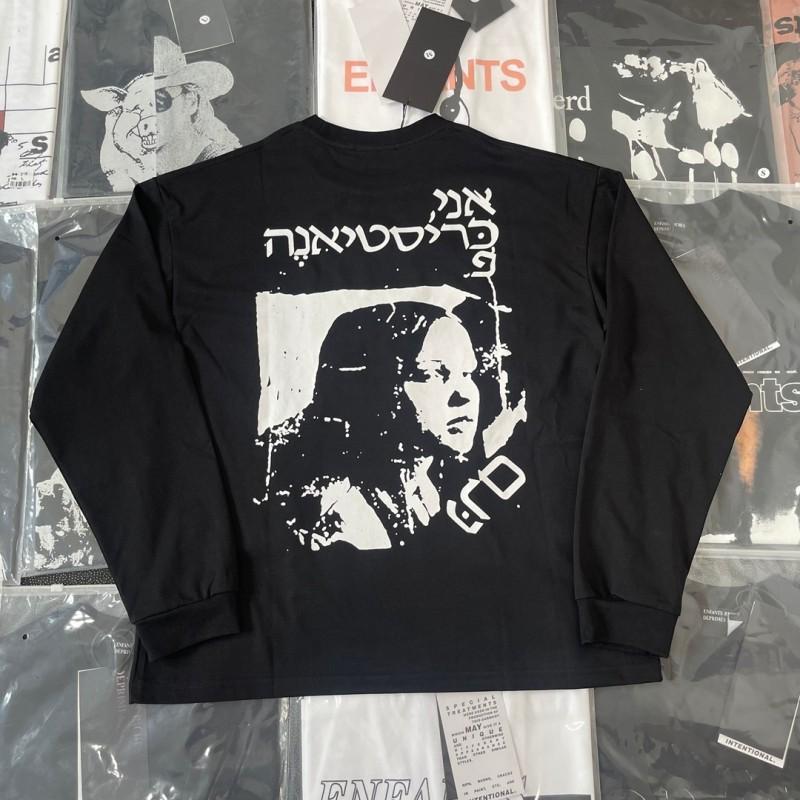 Unisex Vintage American Style Graphic Long Sleeve T-Shirt Loose Fit Streetwear Print Tee Fall