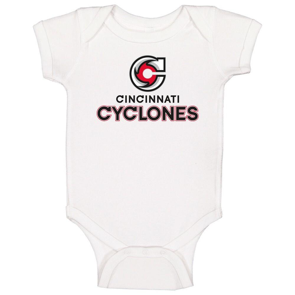 

Cincinnati Cyclones International Hockey League Ihl Retro Sports Team Logo Baby 4XL
