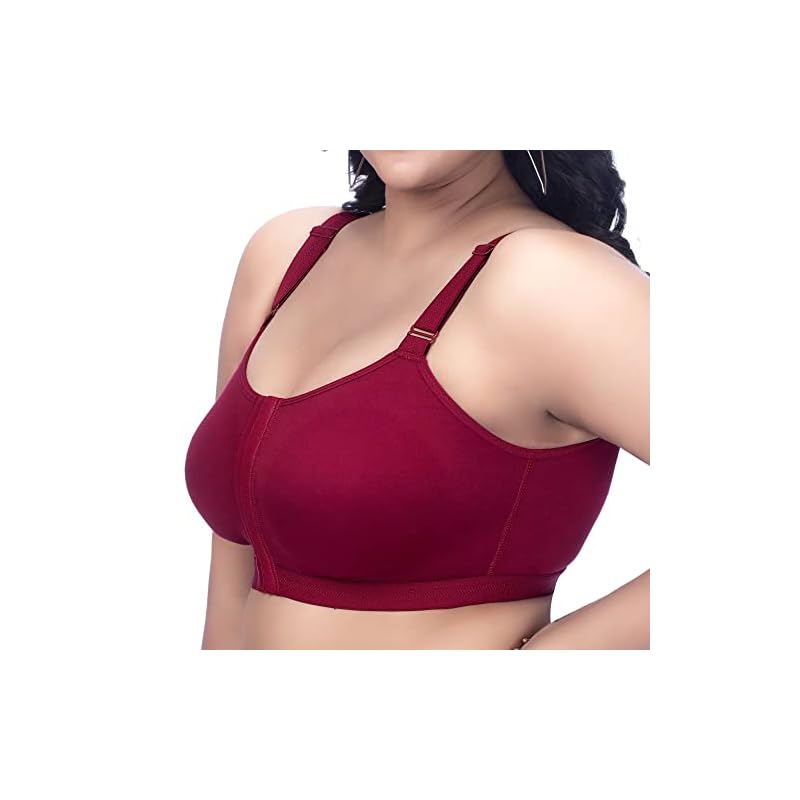 Trylo Front Open-Burgandy-38-D-Cup 38D