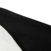 Li Ning Sports Trend Series Casual Minimalist Spliced Short Sleeve T-Shirt Women T-Shirts Off-White Black AHSV194-4