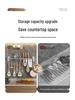 304 Stainless Steel No-Punch Kitchen Wall Hook: Multi-function Pot Lid Rack & Utensil Holder