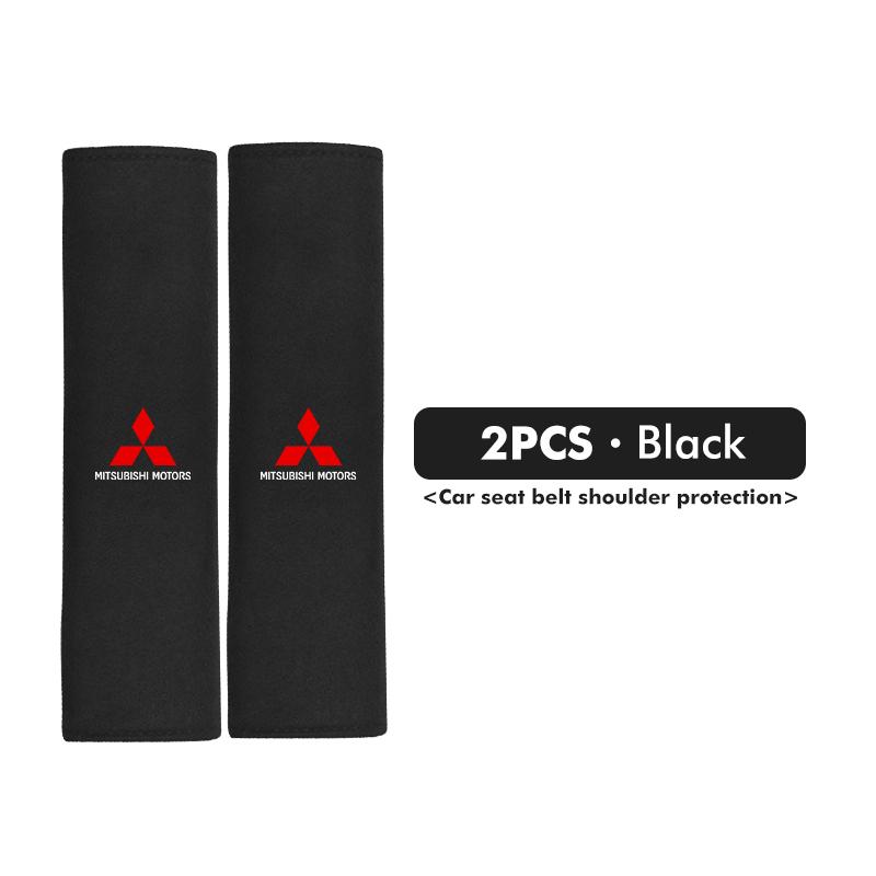 Cxdjmy1 1/2Pcs Car Seat Belt Covers Safety Belt Shoulder Protection Interior Accessories For Mitsubishi Outlander Lancer Cross Colt