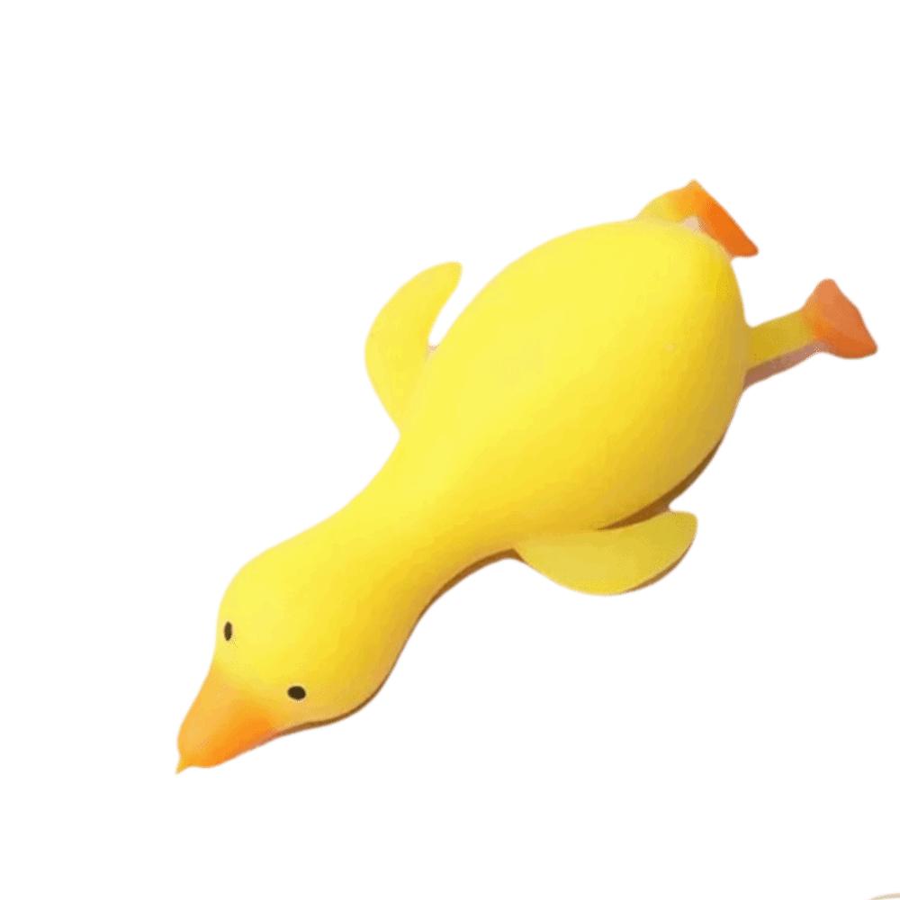 Transformable Duck Pinch Le Squishy Texture Fidgets Toys Kawaii Style Duck Vent Toys  For Kids жёлтый