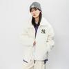 MLB Velvet Jackets Unisex Ivory White Lapel Thickened (Unisex) Velvet Jackets 3AJPF3016 50IVS