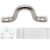 4x Handle 4/5/6/8/10mm Stainless Steel Wire Eye Strap Boat Marine Tie Down Fender Hook Canopy Silver RV Engines Accessories