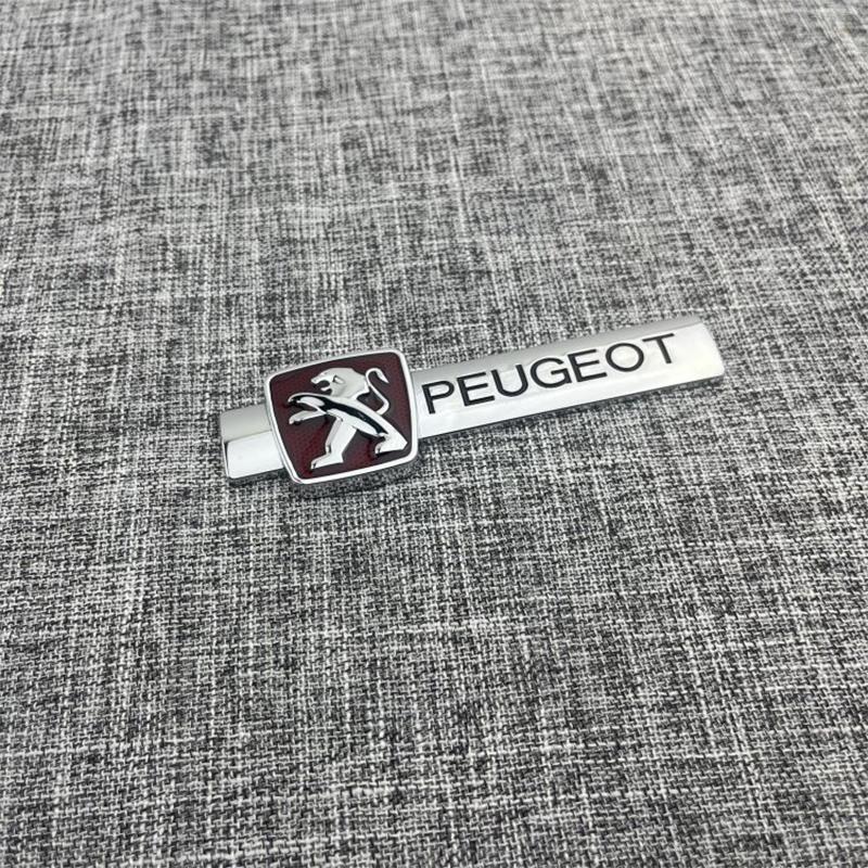 Peugeot car logo modification personalized 3D creative A Peugeot logo car sticker rear tail logo car decoration sticker metal