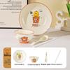 Beerus Cartoon Kids 4-Piece Ceramic Tableware Set