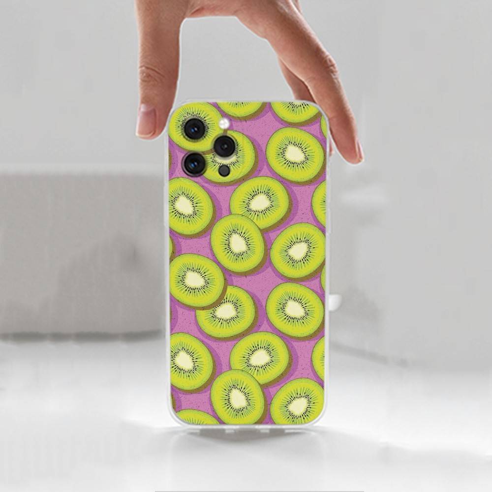 Fruit P-Painting For iPhone 12,Mini,16,X,13,XR,15,Pro,17,Plus,11,Max,14,SE,XS,Transparent Soft Cover Case